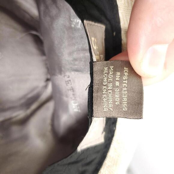 Stetson Hat Mens Linen Blend Small Medium Fedora Beachy All American Derby 60s - Picture 7 of 11